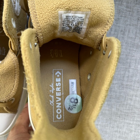 CONVERSE Chuck 70 Plus Suede Sneakers High Top Shoes Dunescape 8.5 - Picture 8 of 13